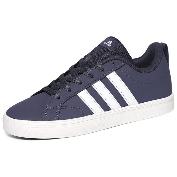 Adidas Vs Pace 2.0 Comfortable Versatile Non-Slip Durable Low-Top Kids Skate Shoes Unisex Skate Shoes Blue White IE3465
