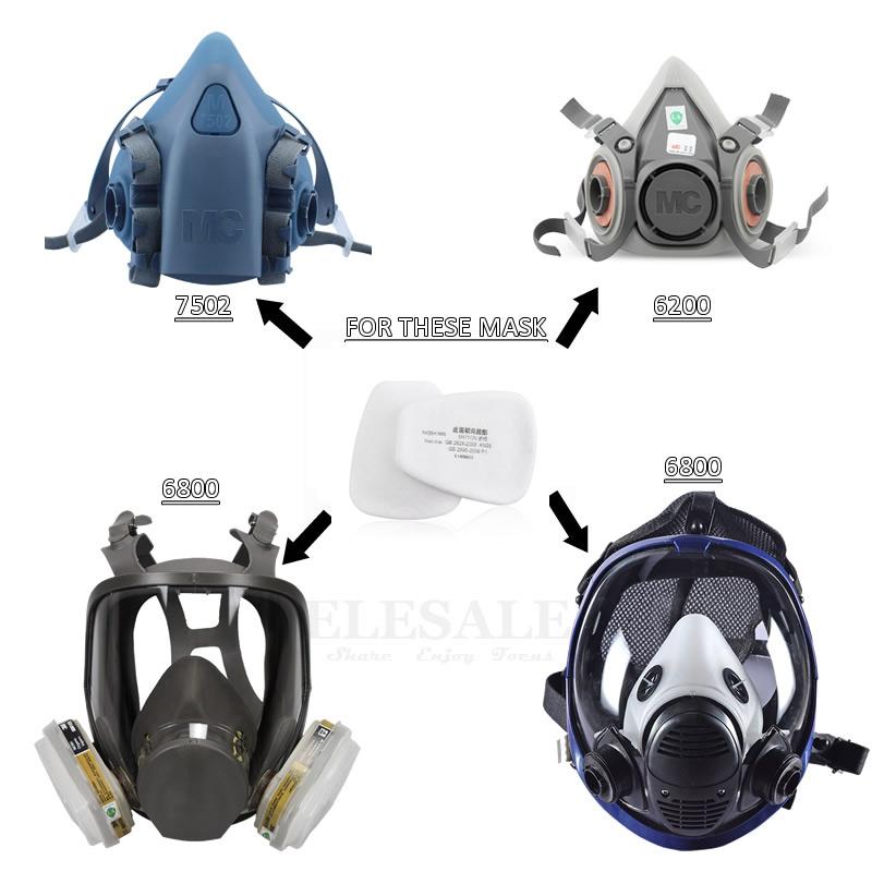 10/20pcs KN95 Pre-filter 5N11 Filter Cotton Dust-Proof For 6200/7502/6800 Dust Mask Respirator Painting Spraying Accessories