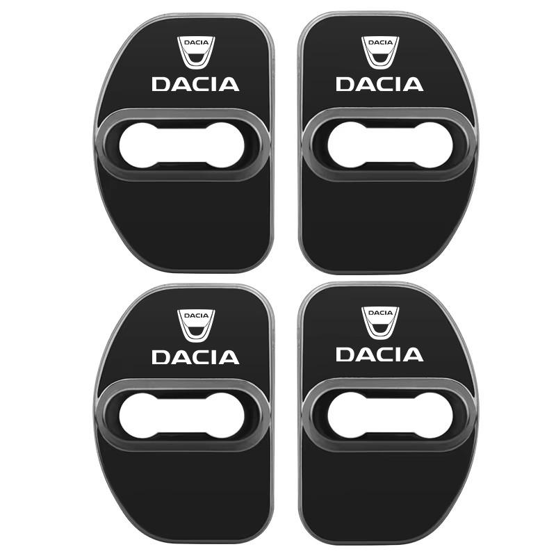 4Pcs Car Door Lock Cover Stainless Steel Protection Accessories For Dacia Duster Logan Sandero Stepway Dokker Lodgy MCV 2019 NN40