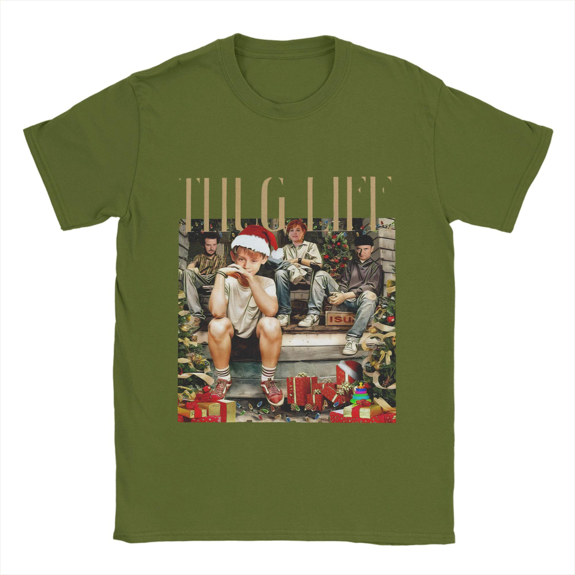 

Men T-Shirt Home Alones Funny Cotton Tees Short Sleeve T Shirt Round Collar Clothing Classic 4XL