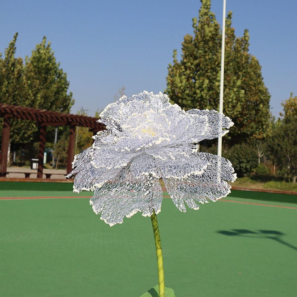 30cm sztuczne kwiaty puste w środku rekwizyty fotograficzne duży sztuczny kwiat na zewnątrz centrum handlowe