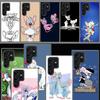 Pinky Anime and the Brain Cover For Samsung Galaxy S21 S20 S23 FE S22+ S24 Ultra S25 Edge Phone Case S10 Plus Clear Capa Coque P