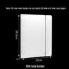 Frosted Transparent Binder Cover for A4/A6/A7/B5 Notebook with 6/9 Hole Loose-leaf Storage