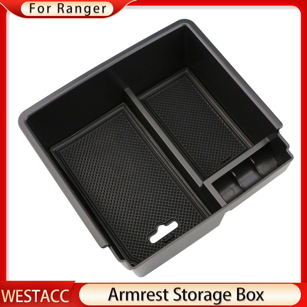 Cutie de Depozitare Cotieră Consola Centrală Auto pentru Ford Ranger 2015 - Organizator Container Tavă Suport Auto
