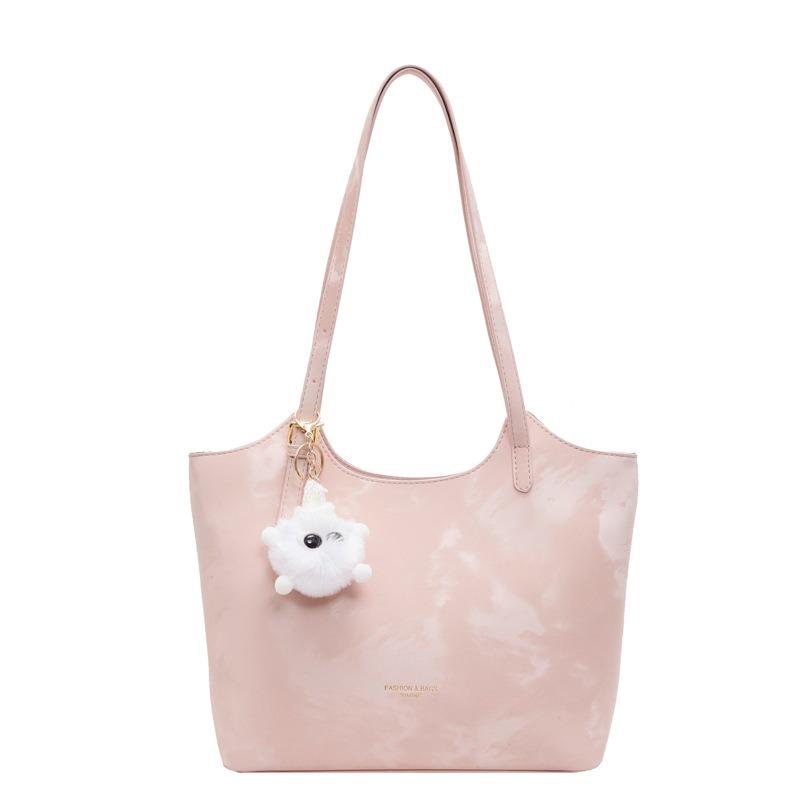 Simple and versatile large-capacity bag women's new retro niche shoulder underarm bag commuter tote bag