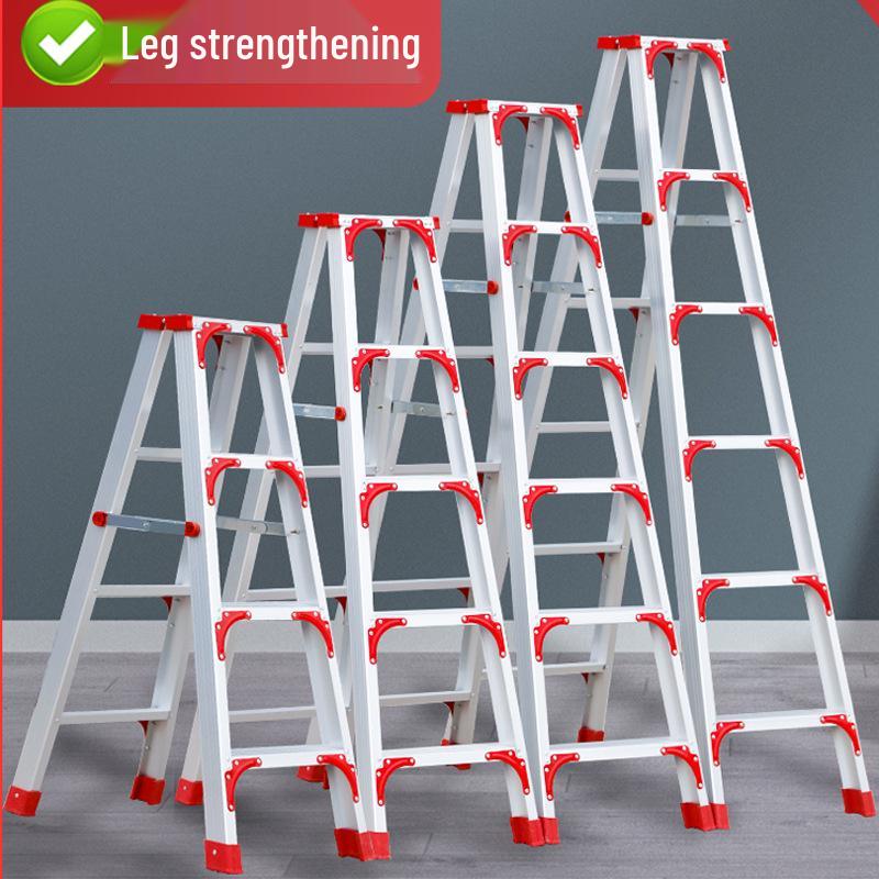 2M Multifunctional Aluminum Alloy Foldable A-frame Telescopic Ladder for Indoor Climbing