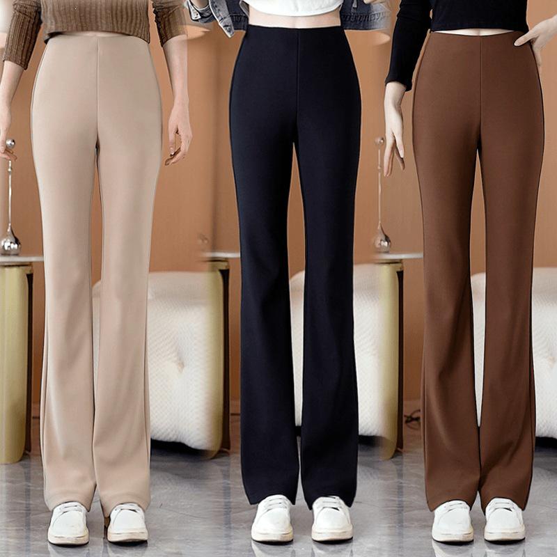 

Women s High-Waisted Micro-Flare Drape Slimming Pants - 2026 Spring Fashion, Versatile Elastic Fit for Petite. M/95-105 lbs