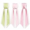 Cloth Garland Ribbon Gingham Canvas Scalloped Wreath Sash New Wreath Sashes  Door Decor Bow
