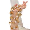 Vintage High Quality Natural Freshwater Pearl Citrine Contrasting Color Design Necklace Collarbone Chain