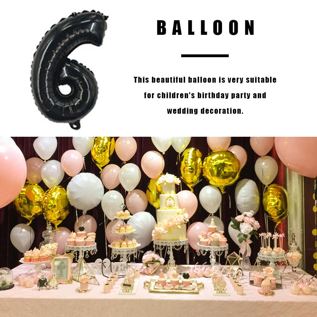 Party Balloon Aluminum Foil Number Balloon Wedding Birthday Party 16-inch Decoration