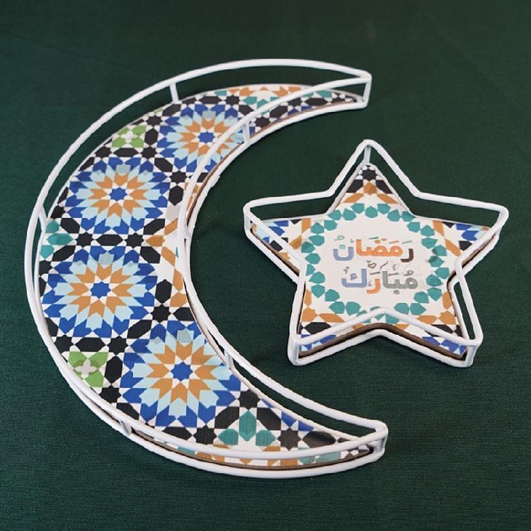 Cupcake Holder Dessert Display Trays Plates Serving Platters for Ramadan Parties