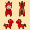 Stuffed Fortune Horse Blessing Horse Doll with Fuzzy Mane And Tail
