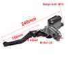One Pair 14mm Piston Moto Bike Hydraulic Clutch Lever Right Hand Brake Master Cylinder Pump Lever 22mm Universal Street Pit Bike