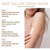 Organic Beef Tallow Honey Moisturizer Grass Fed Beef Tallow Face Cream Soothing Firm Increase Elasticity Whipped Smooth Lotion
