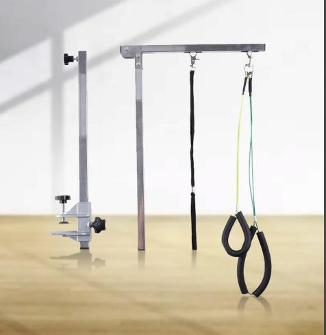 Mesa de Peluquería para Mascotas Soporte Plegable de Acero Inoxidable Soporte Colgador Recortar Uñas de Mascota Corte de Pelo Productos de Peluquería