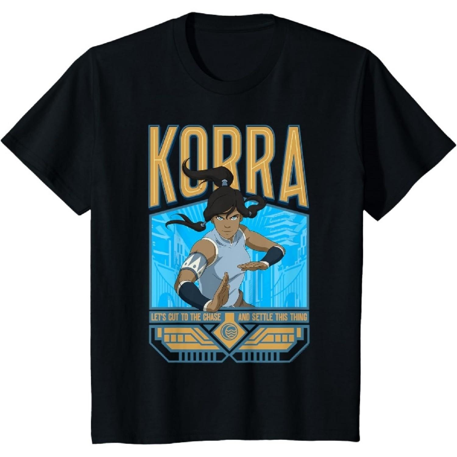 Детская футболка The Legend Of Korra Давайте это решим Аватар S чёрный