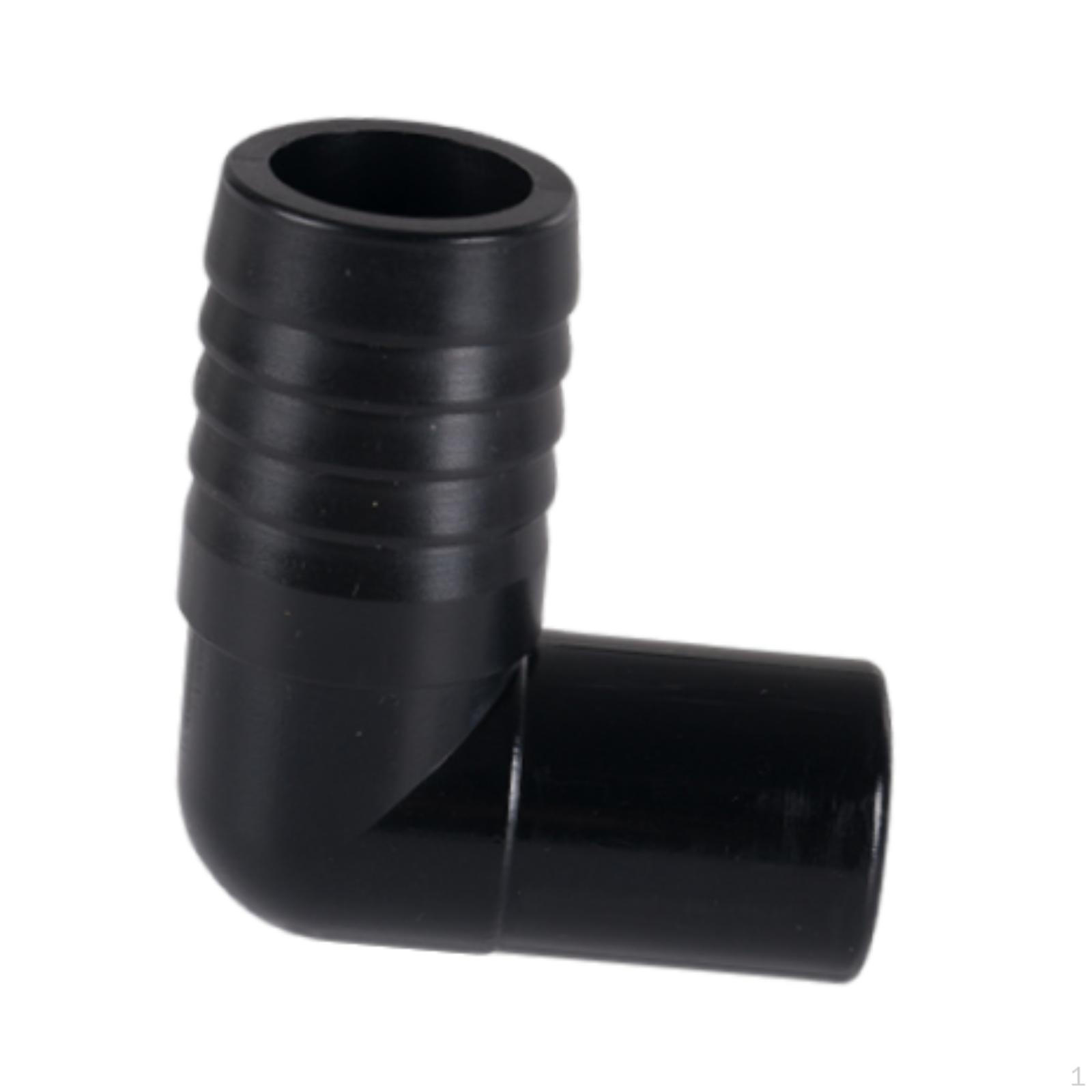 

90° Drain Connector Compact Drainage Joint for Marine Water Pump Installation чорний