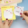 3 szt. Losowy kolor Praktyczne Naklejki Paster kształt królika Notatnik Karteczki samoprzylepne