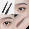 Black Gradient Double-Ended Rotating Eyebrow Pencil with Brush, Waterproof & Smudge-Proof, Beginner-Friendly Makeup.