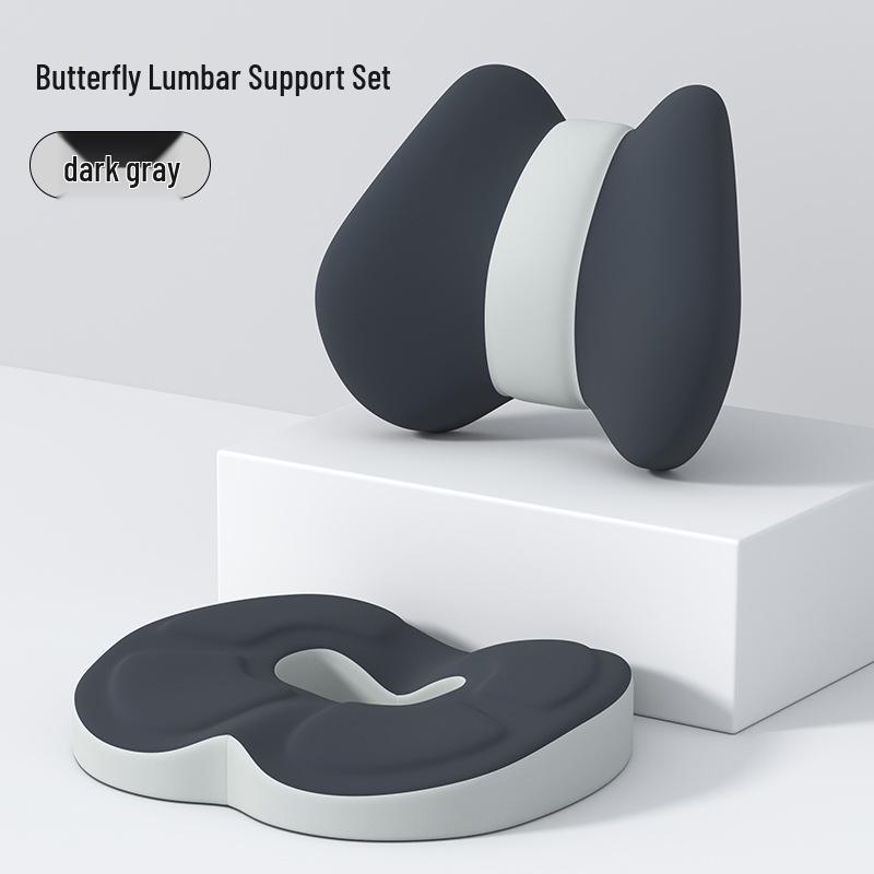 Thickened Memory Foam Seat Cushion: Breathable, Ergonomic Lumbar Support for Long Sitting