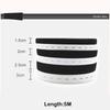 Black White Button Hole Elastic Belt Adjustable Hole Flat Band Elastic Stretch Belt DIY 1.5/2/2.5/3cm Width