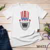 Football Hat US Flag Distress Sport July 4th American Flag Unisex T-shirt
