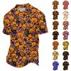 Unisex Lässiges Kurzarm-Poloshirt mit Halloween-Print, Pullover-Design für den Alltag