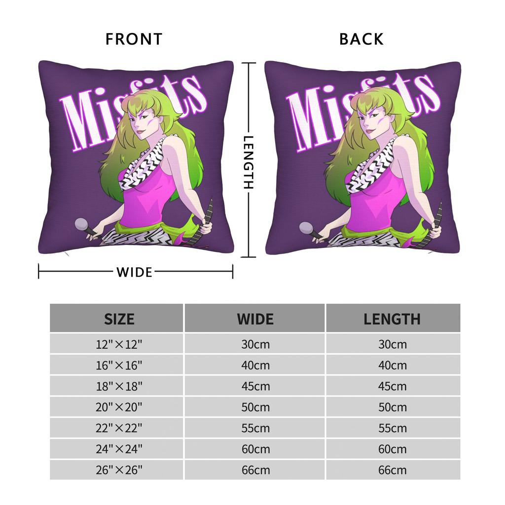 Kpop Jem and the Holograms Pillow Cover Retro Trendy Pillow Case For Sofa Home Decoration Comfy Cushion Cover Gift Idea