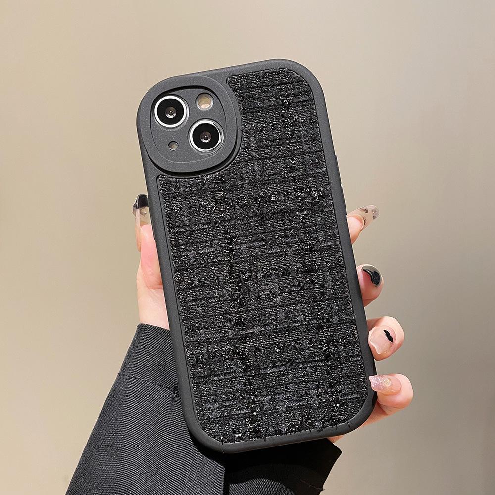 Чехол для телефона iPhone 13 15 11 12 14 Pro Max, устойчивый к падениям, износостойкий, стильный и простой iPhone 7/8 чёрный