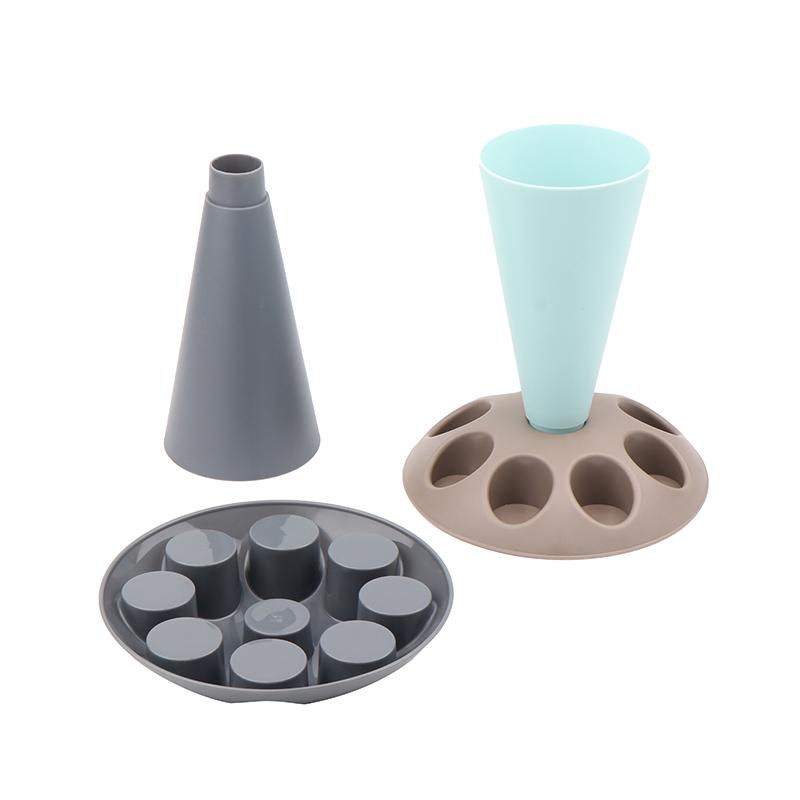 Piping Bag Stand Piping Bag Holder With 8 Slots Nozzles Plastic Pastry Bag Stand For Cake Decorating Kit