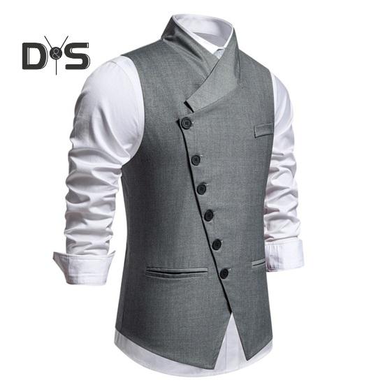 Gilet Sans Manches Homme Classique – Coupe Droite, Col En V – Style Décontracté Chic – Pour Costume, Mariage, Occasion élégante – Vintage