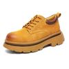 Autumn men's shoes British style tooling shoes men's retro platform big yellow boots casual Martin short boots 66685-J