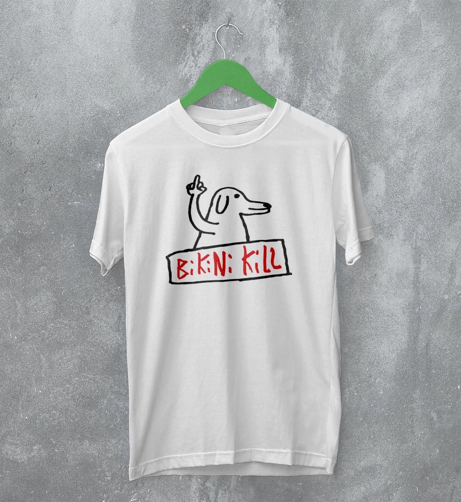 New Rare! Bikini Kill Band Cotton White T Shirt All Size BT338 XXXXL