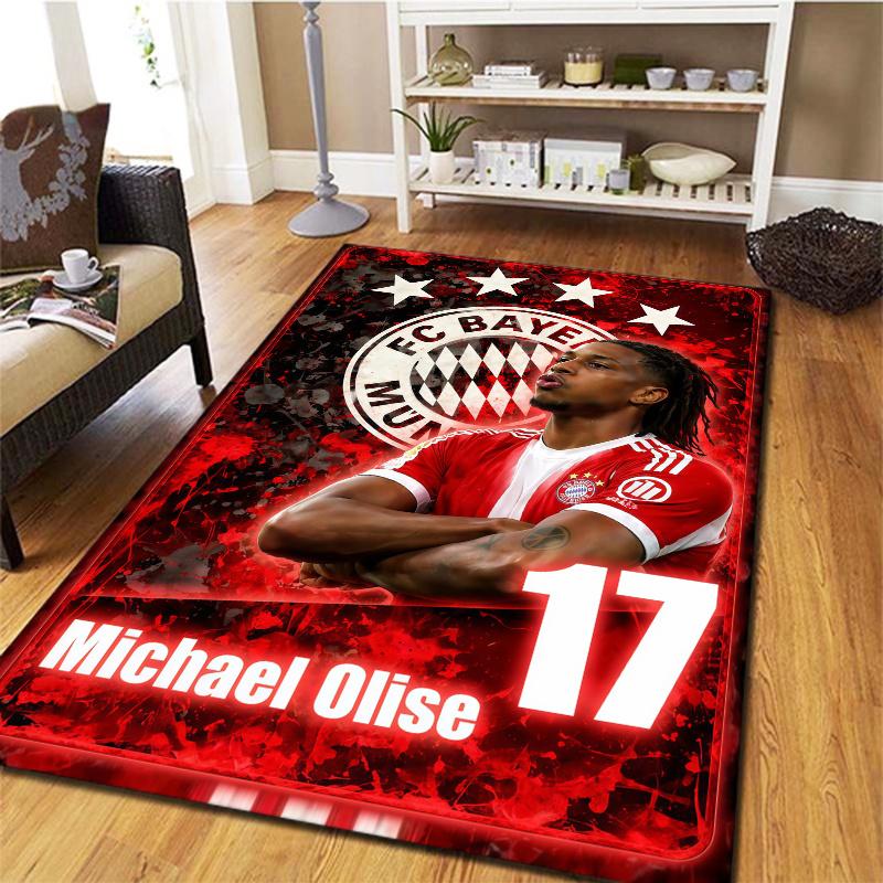Bayern Munich Michael Olise Carpet Rug For Living Room Bedroom Home Sofa Decoration Kids Play Nonslip Floor Mat