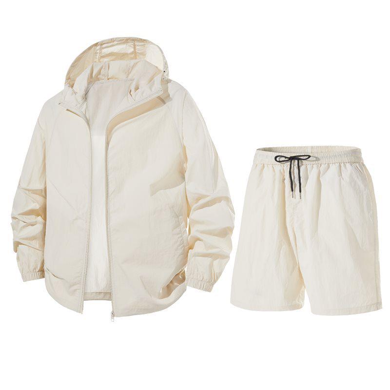 Unisex Summer UV Protection Ice Silk Fishing Outfit 3XL грязно-белый
