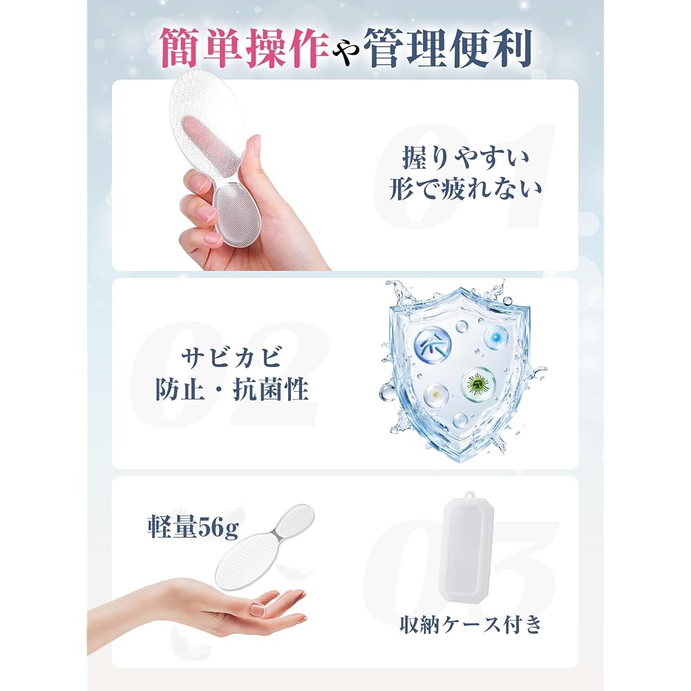 Foxkoo Professionell Empfohlen Ferseildate Hornhautentferner Nano-Glas Wasserdicht Grob & Fein