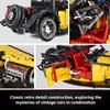 Mould King 13080 High-Tech Retro Car T 50 Building Block Kit, MOC Collectible Model Car Building Block Toy Kit, STEM Kids Learning Toy Building Block