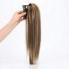 Ciocche per coda di cavallo in fibra sintetica con clip, mezza acconciatura, nuova extension per capelli per donna