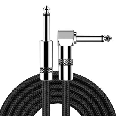 Guitar Conductive TPE Noise Reduction Suitable for Electric Bass Cable, L-shaped, Shield, High-Durability Nylon, Break-Resistant, Guitars, Guitars,