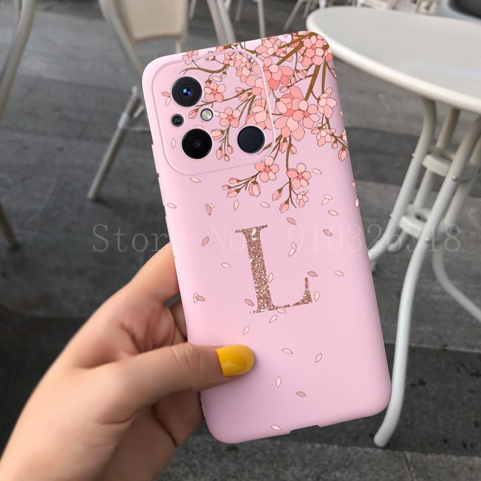 For Xiaomi Redmi 12C Case redmi 11A Cover New Fashion Crown Letters Cover Soft Silicone Phone Case For Xiaomi Redmi 11A 12C Bags