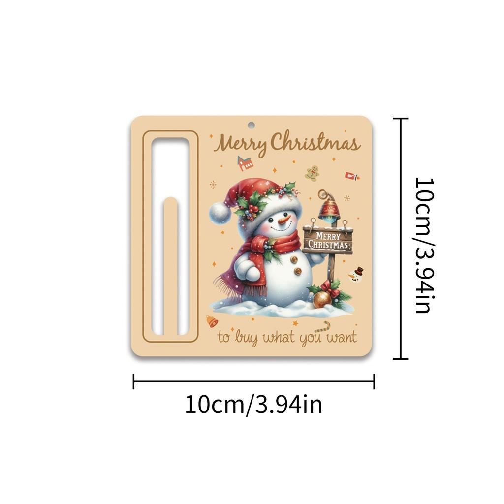 Christmas Cute Money Holder Christmas Ornament Decoration Santa Claus Snowman Christmas tree decorations