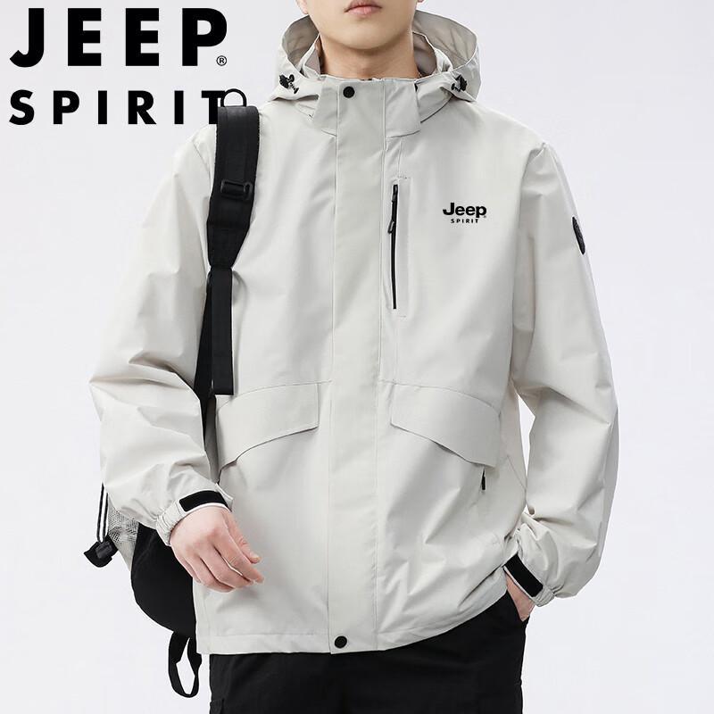 

JEEP SPIRIT Men s Windproof Breathable Outdoor Jacket 4XL