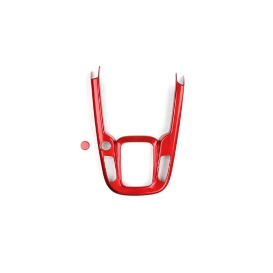 For Kia Soul  Accessories Center Console Cover Console HandBrake Gear Shift Cover Central Water Cup Storage Box Frame LHD A Red For LHD