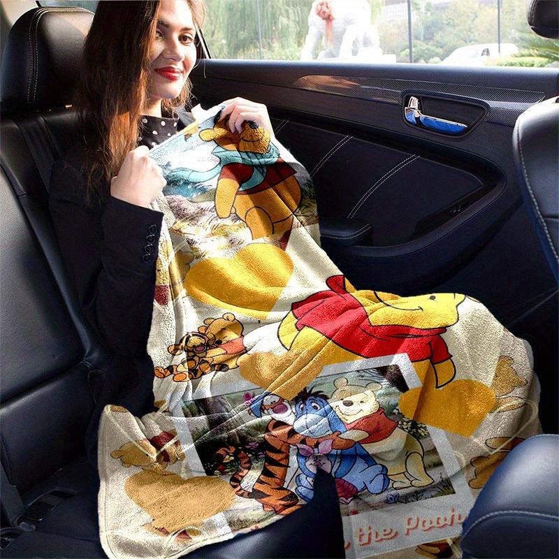 1pc. Cartoon Winnie the Pooh Blanket, Seasonal Universal Home Decor Gift for Friends and Family,Soft Flannel Throw Blanket, Versatile & Cozy