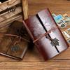 Loose Leaf Journal Vintage Faux Leather Journal, Refillable Notebook for Travel Office Daily Writing, A5 Style Size Lined Blank Dairy Planner,