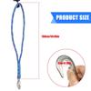 Weather Resistant 150cm Blue Hammock Attachment Rope with Hook for Outdoor Tree Hanging Chair and Playgrounds Activity