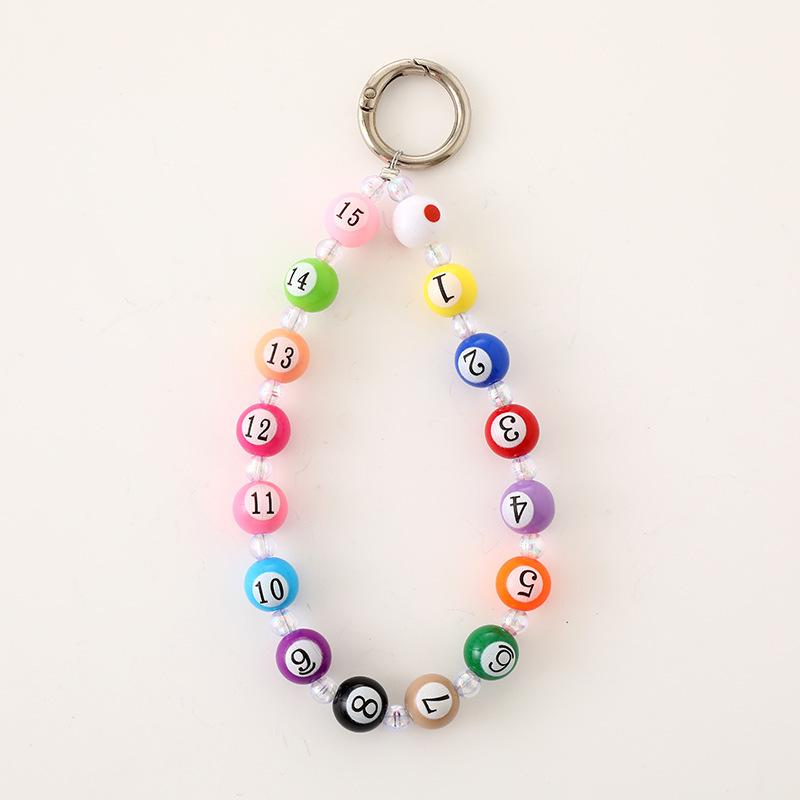 Billiards Beaded Phone Chain