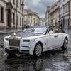 1:32 Rolls Royce Phantom Viii Luxe Sedan Legering Diecast Modelauto Bureau Display Verzamelobject Ornament Vakantiecadeau Voor Jongens