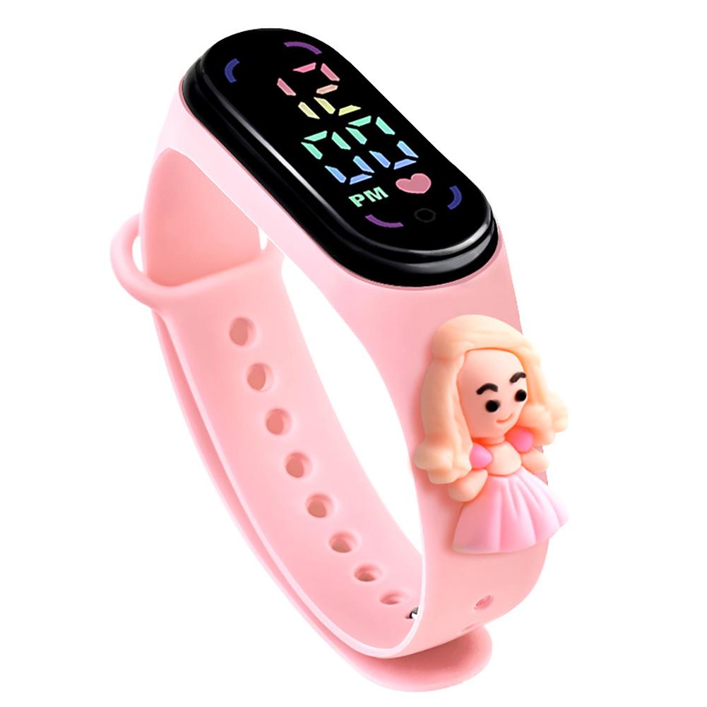 Reloj Electrónico Deportivo para Exteriores para Niños con Muñeco de Dibujos Animados Anime, Reloj Digital con Funciones de Calendario, Hora y Mes