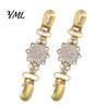 Fashionable Collar Pin 2Pcs Vintage Sweater Clips for Women Girls, Retro Faux Pearl And Rhinestones Cardigan Clips, Elegant Clothing Fasteners Dresses
